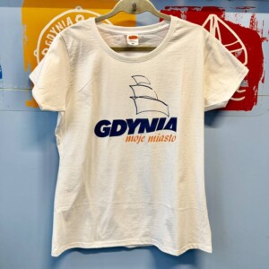 I Love Gdynia - najlepszy sklep z pamiątkami - Koszulka" Gdynia moje miasto" damska biała