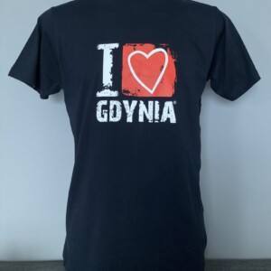 I Love Gdynia - najlepszy sklep z pamiątkami - Koszulka " I love Gdynia" męska granatowa