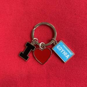 I Love Gdynia - najlepszy sklep z pamiątkami - Brelok " I love Gdynia" z czerwonym serduszkiem