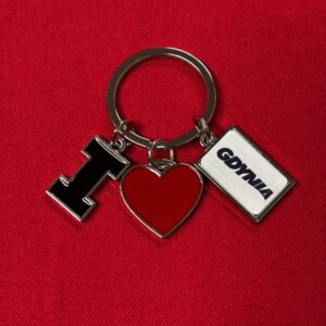 I Love Gdynia - najlepszy sklep z pamiątkami - Brelok " I love Gdynia" z czerwonym serduszkiem