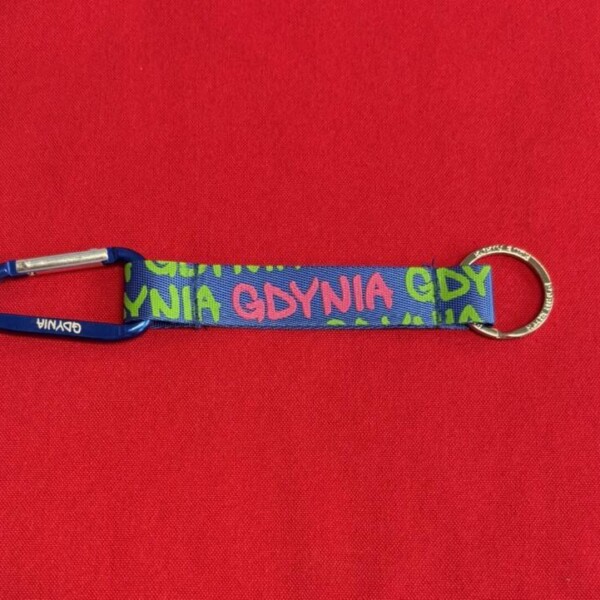 I Love Gdynia - najlepszy sklep z pamiątkami - Brelok niebieski GDYNIA