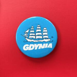 I Love Gdynia - najlepszy sklep z pamiątkami - Magnes okrągły "Gdynia Dar Młodzieży"
