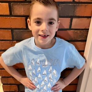 I Love Gdynia - najlepszy sklep z pamiątkami - Koszulka dziecięca granatowa "Gdynia żaglowiec”