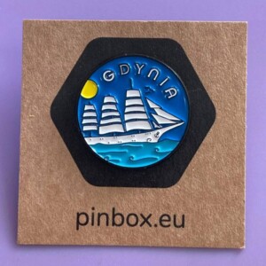 I Love Gdynia - najlepszy sklep z pamiątkami - Pin "Gdynia Dar Młodzieży"
