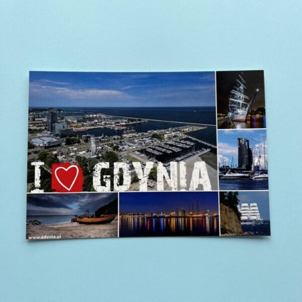 I Love Gdynia - najlepszy sklep z pamiątkami - Pocztówka (15x10cm) I love GDYNIA 2