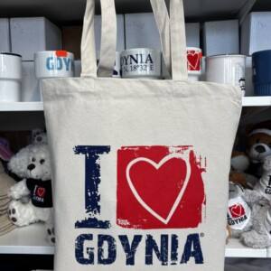I Love Gdynia - najlepszy sklep z pamiątkami - Torba z grubej bawełny "I love Gdynia"