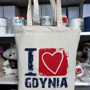 I Love Gdynia - najlepszy sklep z pamiątkami - Torba z grubej bawełny "I love Gdynia"