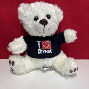 I Love Gdynia - najlepszy sklep z pamiątkami - Miś jasny w koszulce "I love Gdynia"