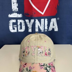I Love Gdynia - najlepszy sklep z pamiątkami - Czapka Gdynia w kwiaty