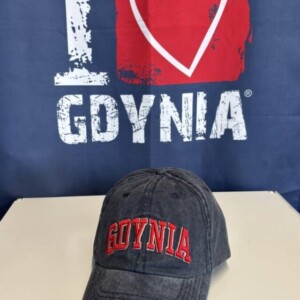 I Love Gdynia - najlepszy sklep z pamiątkami - Czapka granatowa Robin Ruth z daszkiem z napisem GDYNIA