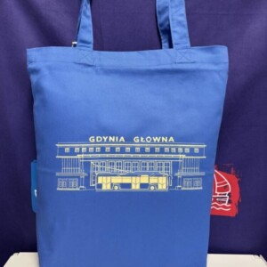 I Love Gdynia - najlepszy sklep z pamiątkami - Torba niebieska GDYNIA GŁÓWNA
