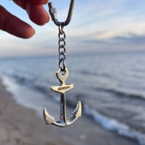 I Love Gdynia - najlepszy sklep z pamiątkami - Brelok stalowa kotwica z Gdyni