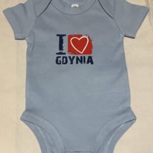 I Love Gdynia - najlepszy sklep z pamiątkami - Body "I love Gdynia" błękitne - 12-18 m