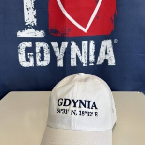I Love Gdynia - najlepszy sklep z pamiątkami - Czapka z daszkiem „Gdynia współrzędne"