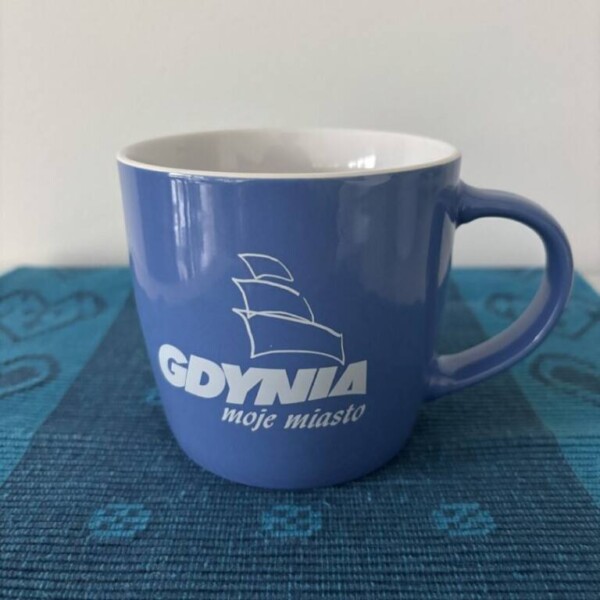 I Love Gdynia - najlepszy sklep z pamiątkami - Kubek Gdynia moje miasto niebieski