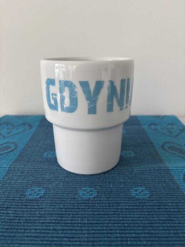 I Love Gdynia - najlepszy sklep z pamiątkami - Kubek retro "Gdynia znaczki"