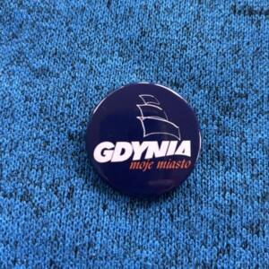 I Love Gdynia - najlepszy sklep z pamiątkami - Przypinka "Gdynia moje miasto"