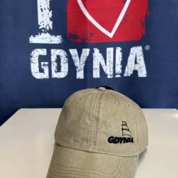 Czapka beżowa Robin Ruth GDYNIA logo