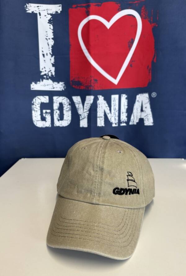 I Love Gdynia - najlepszy sklep z pamiątkami - Czapka beżowa GDYNIA