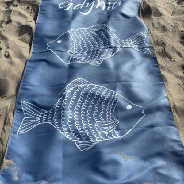 I Love Gdynia - najlepszy sklep z pamiątkami - Ręcznik szybkoschnący "Gdynia rybki"
