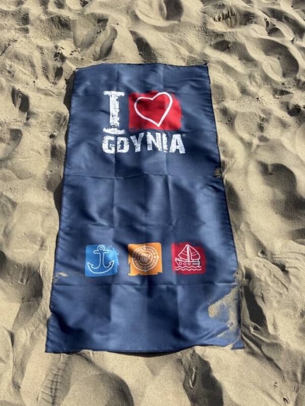 I Love Gdynia - najlepszy sklep z pamiątkami - Ręcznik szybkoschnący "I love Gdynia"
