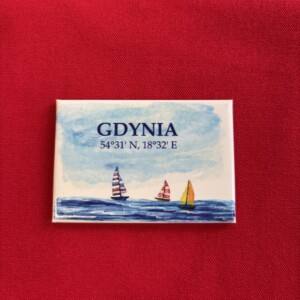 I Love Gdynia - najlepszy sklep z pamiątkami - Magnes  Gdynia żaglówki