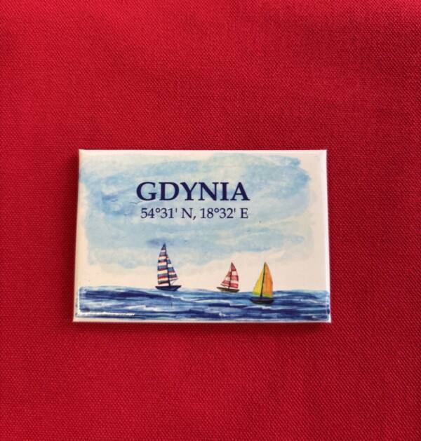 I Love Gdynia - najlepszy sklep z pamiątkami - Magnes  Gdynia żaglówki