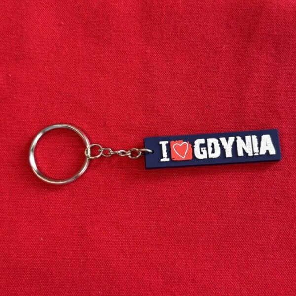 I Love Gdynia - najlepszy sklep z pamiątkami - Brelok gumowy "I love Gdynia"