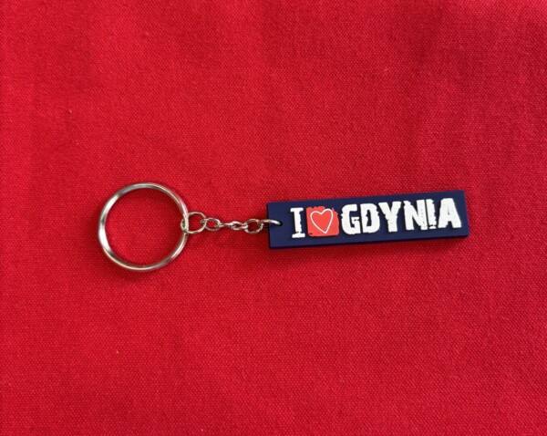 I Love Gdynia - najlepszy sklep z pamiątkami - Brelok gumowy "I love Gdynia"