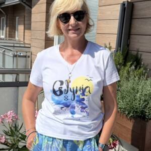 I Love Gdynia - najlepszy sklep z pamiątkami - Koszulka damska "Gdynia słońce"