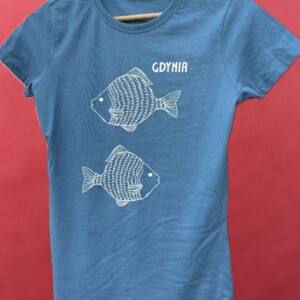 I Love Gdynia - najlepszy sklep z pamiątkami - Koszulka damska "Gdynia Rybki"
