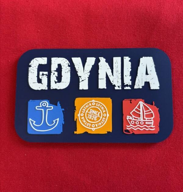 I Love Gdynia - najlepszy sklep z pamiątkami - Magnes gumowy Gdynia
