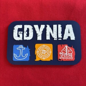I Love Gdynia - najlepszy sklep z pamiątkami - Magnes gumowy Gdynia