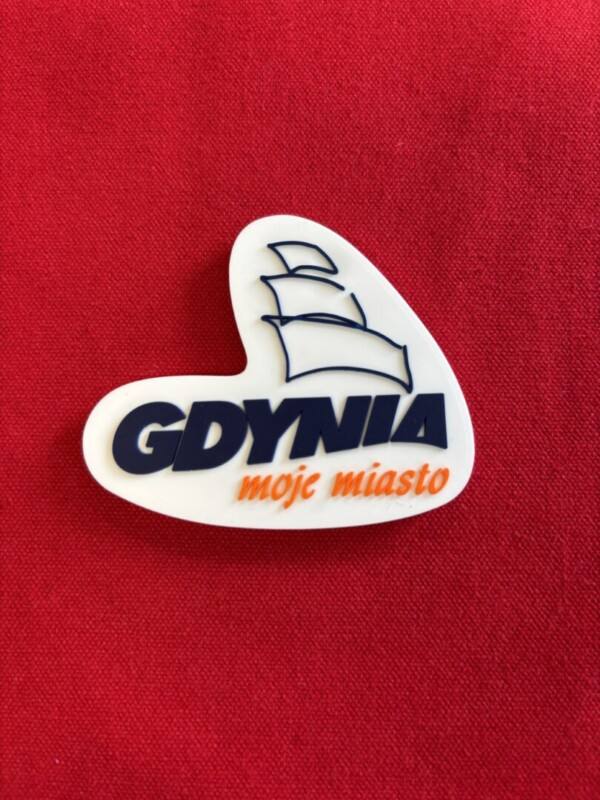 I Love Gdynia - najlepszy sklep z pamiątkami - Magnes gumowy Logo Gdyni