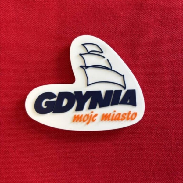 I Love Gdynia - najlepszy sklep z pamiątkami - Magnes gumowy Logo Gdyni