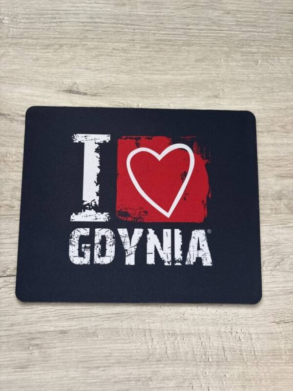 I Love Gdynia - najlepszy sklep z pamiątkami - Podkładka pod myszkę "I love Gdynia"