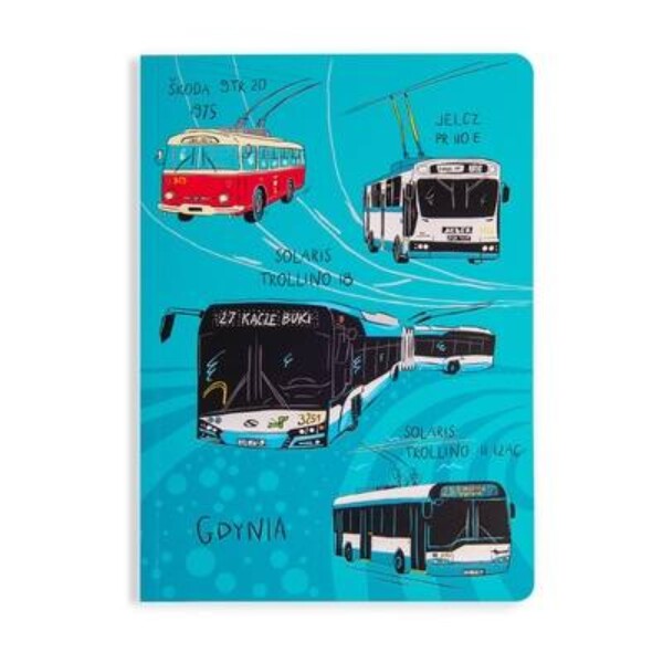 I Love Gdynia - najlepszy sklep z pamiątkami - Zeszyt Gdynia Trolejbusy I Love Gdynia - najlepszy sklep z pamiątkami - Zeszyt Gdynia Trolejbusy