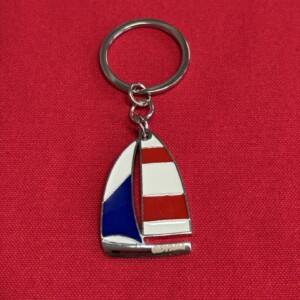 I Love Gdynia - najlepszy sklep z pamiątkami - Brelok kolorowa żaglówka Gdynia