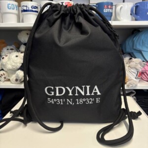 I Love Gdynia - najlepszy sklep z pamiątkami - Worek/plecak  GDYNIA współrzędne