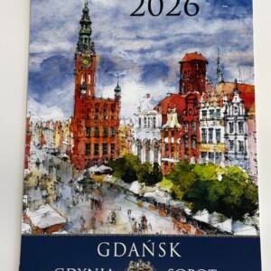 I Love Gdynia - najlepszy sklep z pamiątkami - Kalendarz Trójmiasto w akwarelach 2026