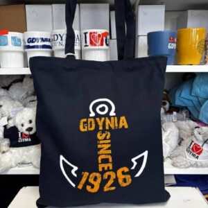 I Love Gdynia - najlepszy sklep z pamiątkami - Torba granatowa z kotwicą "Gdynia 1926"