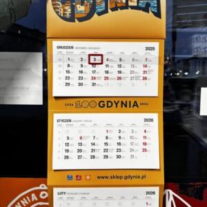 I Love Gdynia - najlepszy sklep z pamiątkami - Kalendarz Gdynia 2026 z grafiką Jana Rutki