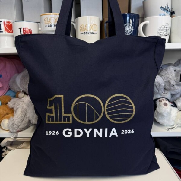 I Love Gdynia - najlepszy sklep z pamiątkami - Torba granatowa na zamek Gdynia 100