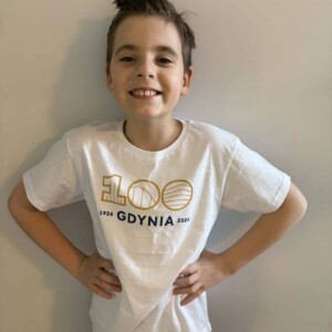 I Love Gdynia - najlepszy sklep z pamiątkami - Koszulka dziecięca biała "Gdynia 100"