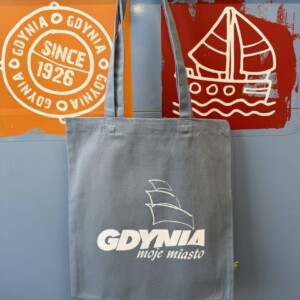 I Love Gdynia - najlepszy sklep z pamiątkami - Torba szara "Gdynia moje miasto"