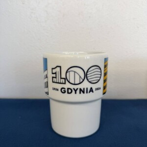 I Love Gdynia - najlepszy sklep z pamiątkami - Kubek biały emaliowany Gdynia 100