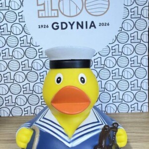I Love Gdynia - najlepszy sklep z pamiątkami - Kaczka gumowa marynarz Gdynia 100 (granatowa)