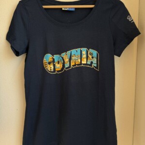 I Love Gdynia - najlepszy sklep z pamiątkami - Koszulka damska „Gdynia mozaika" granatowa