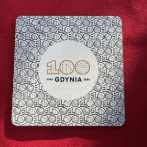 I Love Gdynia - najlepszy sklep z pamiątkami - Podkładka pod kubek "100 Gdynia"