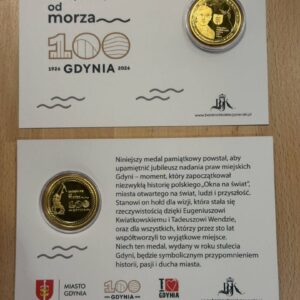 I Love Gdynia - najlepszy sklep z pamiątkami - Medal pamiątkowy 100 Gdynia